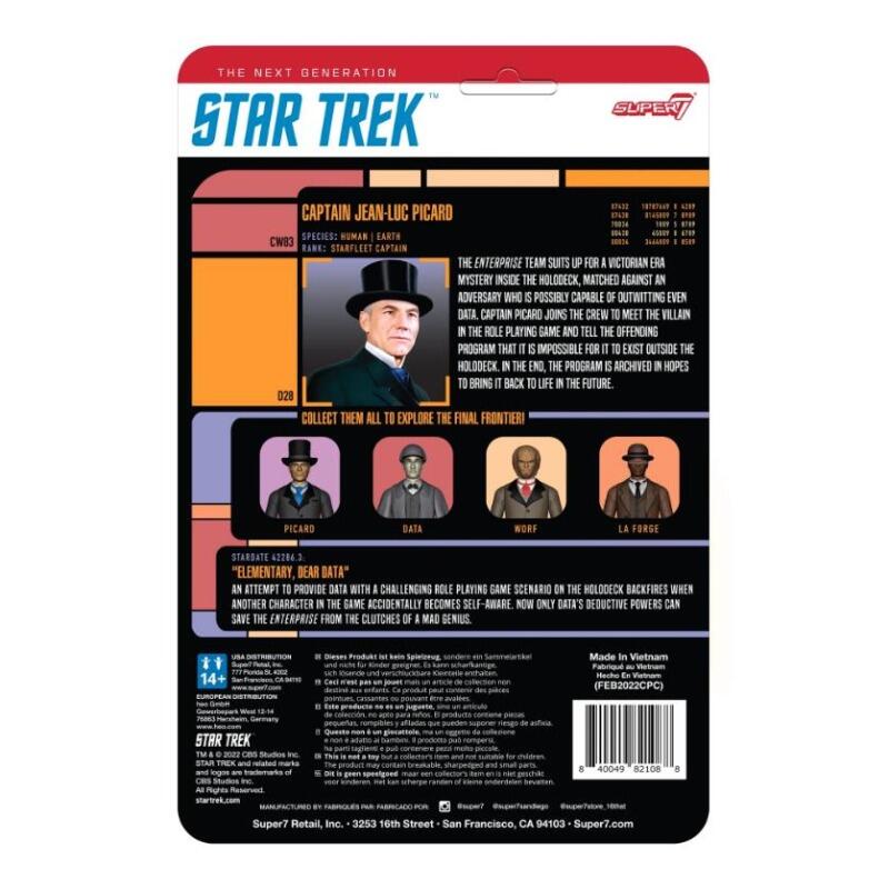 Star Trek: The Next Generation ReAction Action Figure Wave 3 - Victorian Jean-Luc Picard