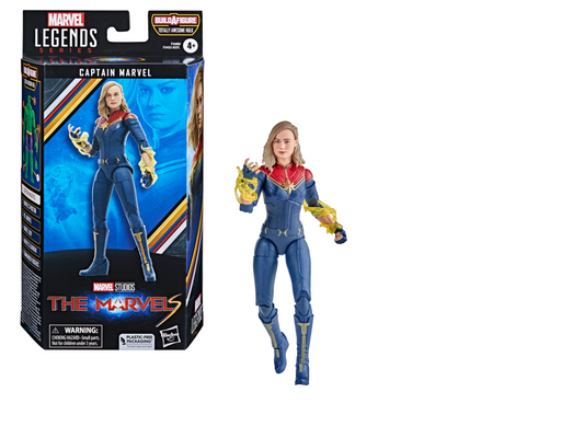 Marvel Legends The Marvel's Action Figure (BAF Totally Awesome Hulk) - Captain Marvel