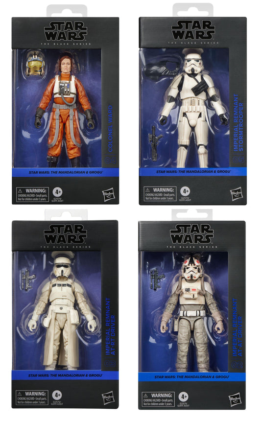 Star Wars Black Series 6 Inch Action Figure Wave 51 - Set of 4 With Checklist Print