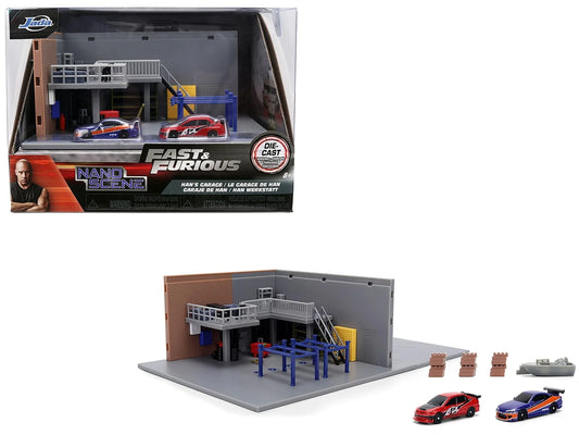 Fast and Furious Jada Hollywood Rides Die Cast Nano Scene - Han's Garage