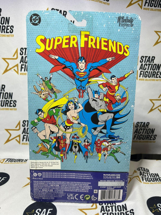 NON MINT - McFarlane DC Retro Super Friends 6 Inch Action Figure Wave 13 - Superman (Chase)