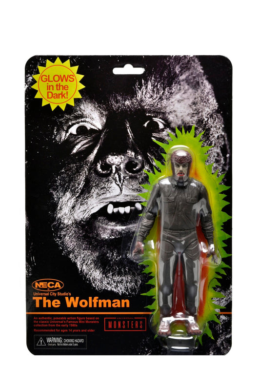 Universal Monsters Ultimate 7 Inch Scale Retro Action Figure - Wolfman (Glow In The Dark)