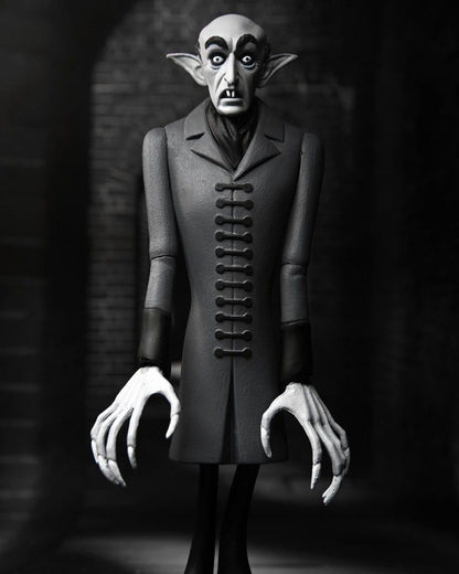 Nosferatu Toony Terrors 6 Inch Scale Action Figure - Count Orlok (Silver Screen Edition)