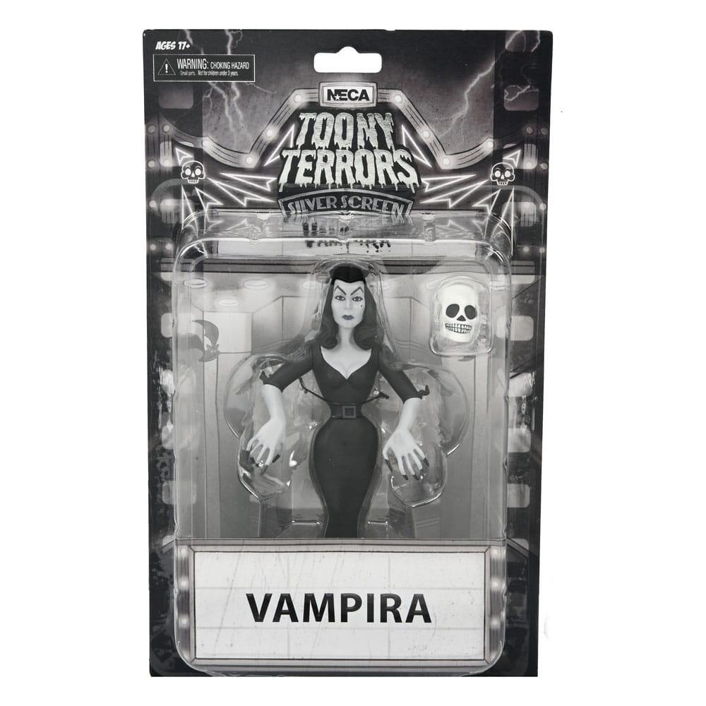 Vampira Toony Terrors 6 Inch Scale Action Figure - Vamipra (Silver Screen Edition)