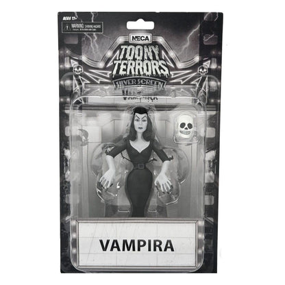 Vampira Toony Terrors 6 Inch Scale Action Figure - Vamipra (Silver Screen Edition)