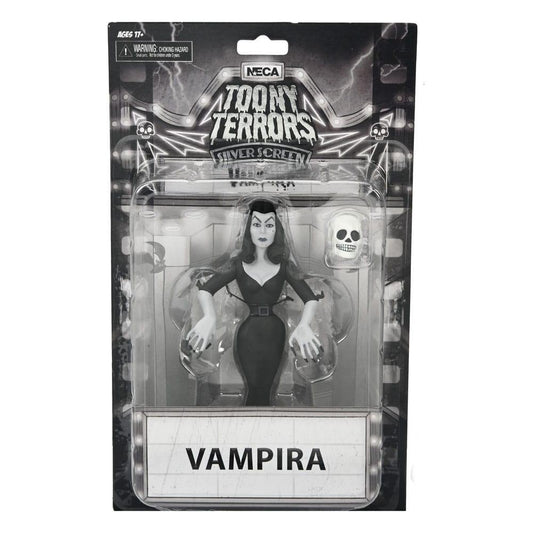 Vampira Toony Terrors 6 Inch Scale Action Figure - Vamipra (Silver Screen Edition)