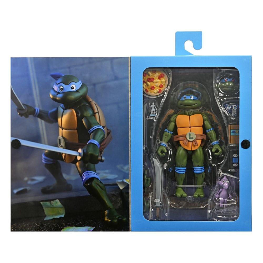 Teenage Mutant Ninja Turtles Cartoon 7 Inch Ultimate Action Figure - Leonardo (VHS)