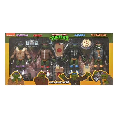 Teenage Mutant Ninja Turtles Cartoon 7 Inch Ultimate Action Figure - Punk Turtles 4-Pack