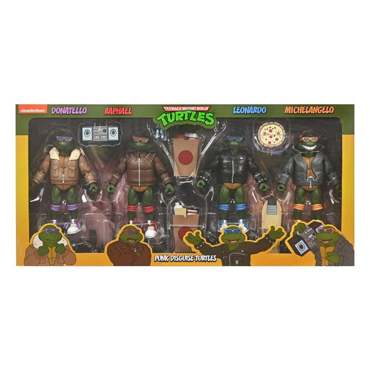 Teenage Mutant Ninja Turtles Cartoon 7 Inch Ultimate Action Figure - Punk Turtles 4-Pack