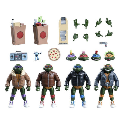 Teenage Mutant Ninja Turtles Cartoon 7 Inch Ultimate Action Figure - Punk Turtles 4-Pack
