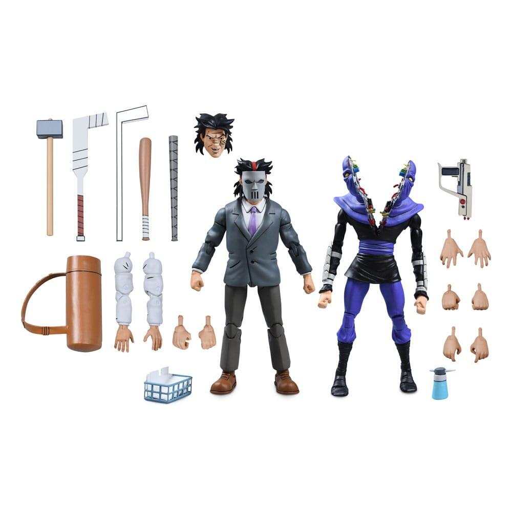 Teenage Mutant Ninja Turtles Cartoon 7 Inch Ultimate Action Figure 2-Pack - Casey Jones & Split Foot