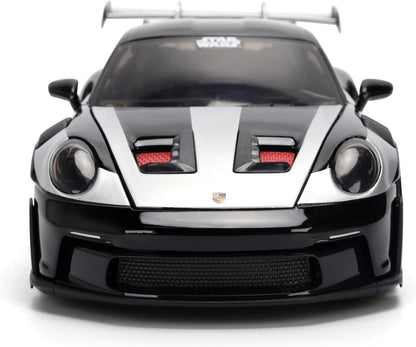 Star Wars 1:24 Scale Jada Hollywood Rides Die Cast Vehicle - Darth Vader & Porsche 911 GT3 RS (992)